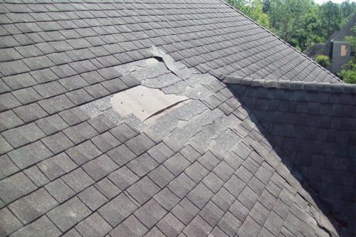 damaged roof